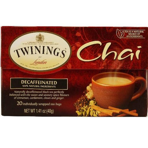 Twinings Chai Decaffeinated (6x20 CT)