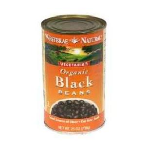 Westbrae Foods Black Beans Fat Free (12x25 Oz)