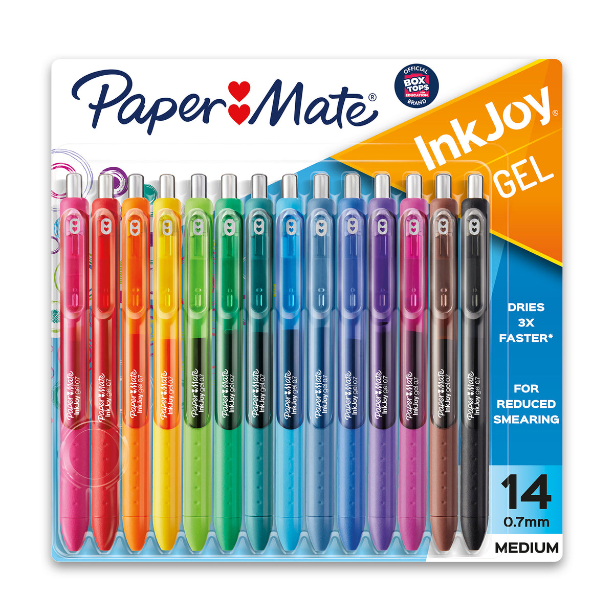 InkJoy Gel Pens, Medium Point, Assorted, 14 Count