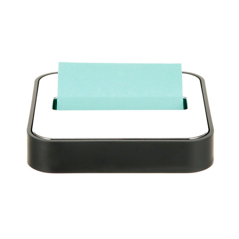 Note Dispenser for 3 in x 3 in Notes, Black Base with Steel Top