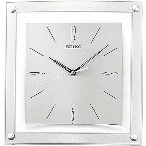 Contemporary 12.25-inch Square Quiet Analog Wall Clock