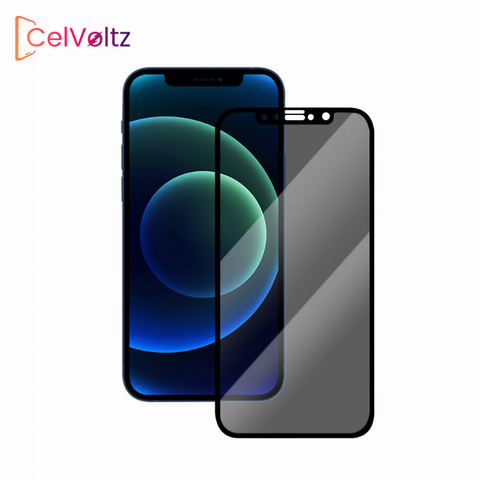 Celvoltz Privacy Tempered Glass Full Screen Protector For IPhone