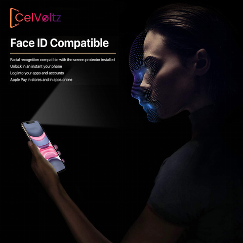 Celvoltz Privacy Tempered Glass Full Screen Protector For IPhone