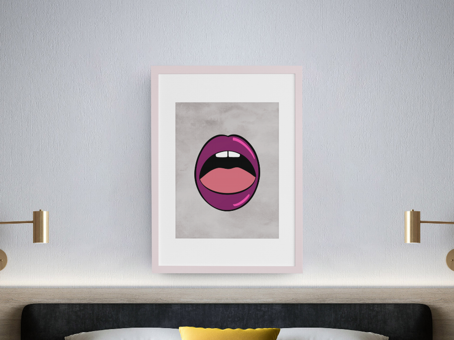 Lips Wall Art Print