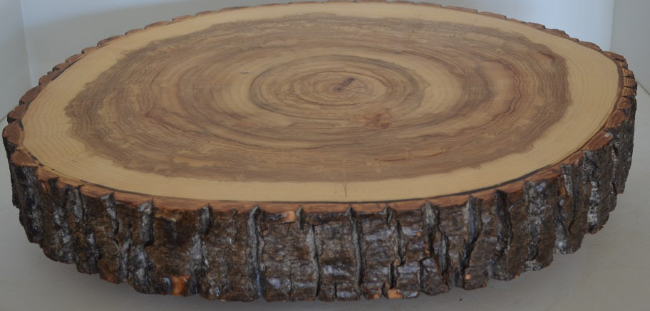 Rustic Wood Slab, Charcuterie boards, Cutting Boards, Cake Stands, Serving Platters or Center Pieces With Bark