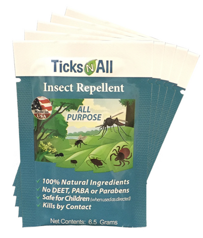 All Natural All Purpose Insect Repellent Wipes