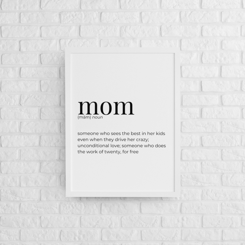 Mom - Greeting Card/Wall Art Print