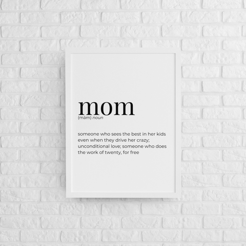 Mom - Greeting Card/Wall Art Print