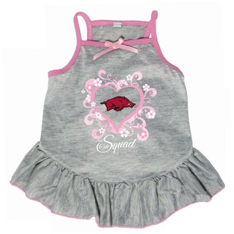 Arkansas Razorbacks "too Cute Squad" Pet Dress