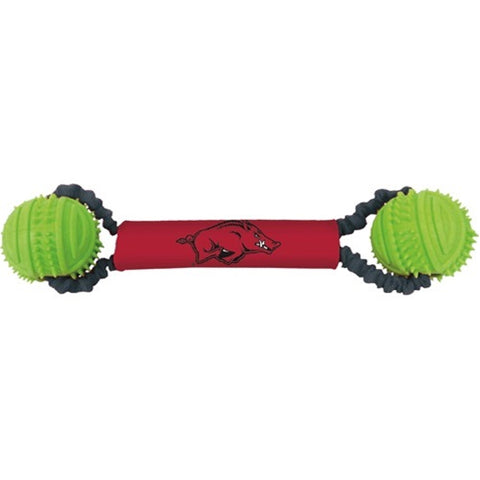 Arkansas Razorbacks Double Bungee Tug-n-toss Toy