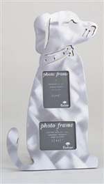 Aluminum-finish Dog Picture Frame