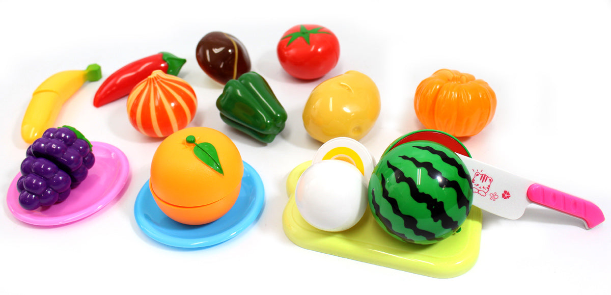 Kitchen Fun Cutting Fruits & Vegetables Food Playset