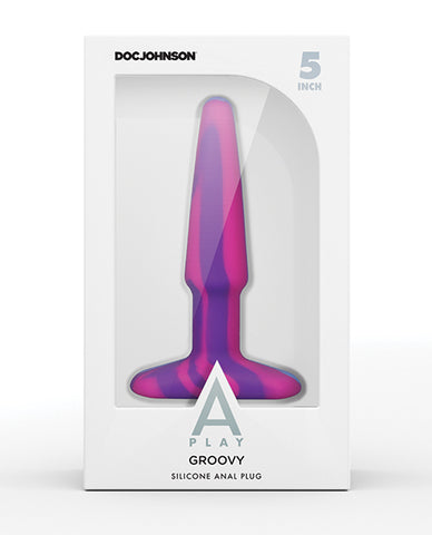 A Play 5" Groovy Silicone Anal Plug