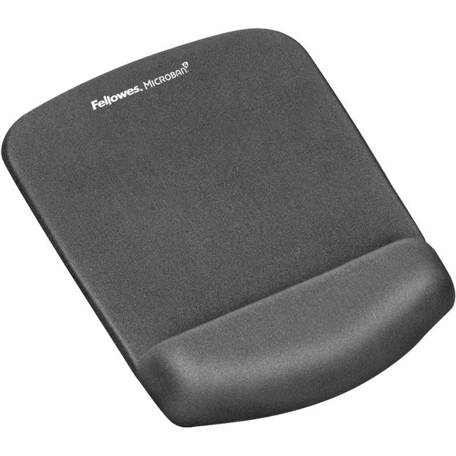 Fellowes PlushTouch™ Mouse Pad Wrist Rest with Microban® - Graphite