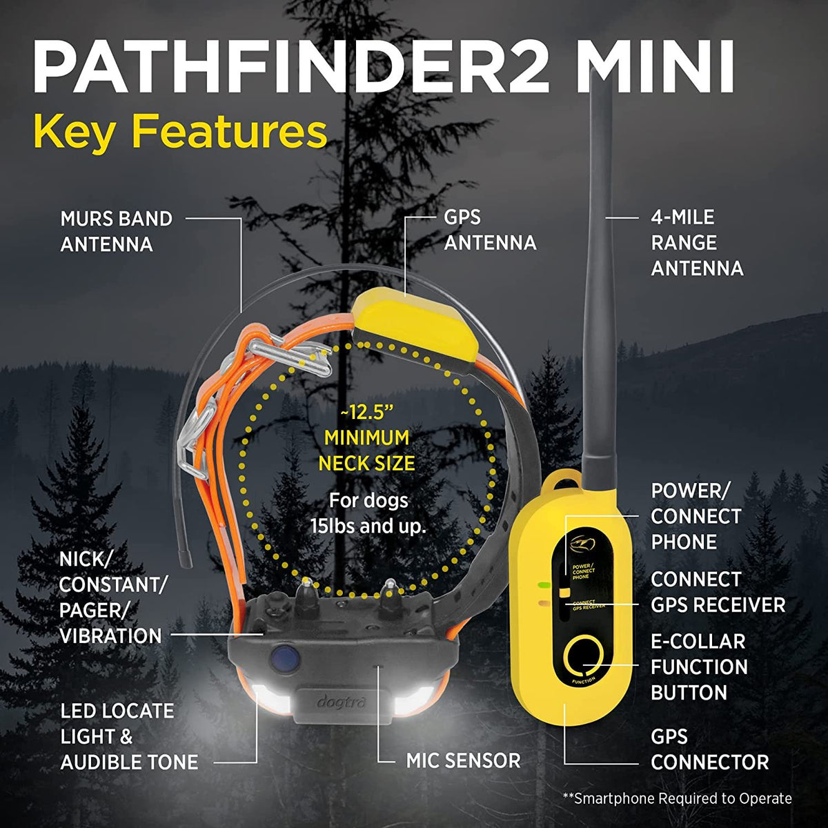 Dogtra Pathfinder2 Mini Gps Dog Tracking And Dog Training System