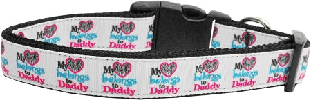 My Heart Belongs To Daddy Nylon Cat Collar