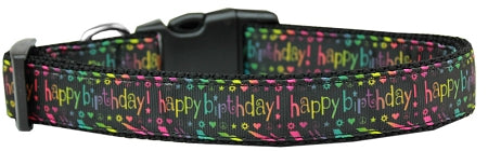 Happy Birthday Nylon Cat Collar