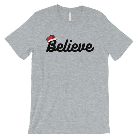 Believe Santa Hat Mens T-Shirt