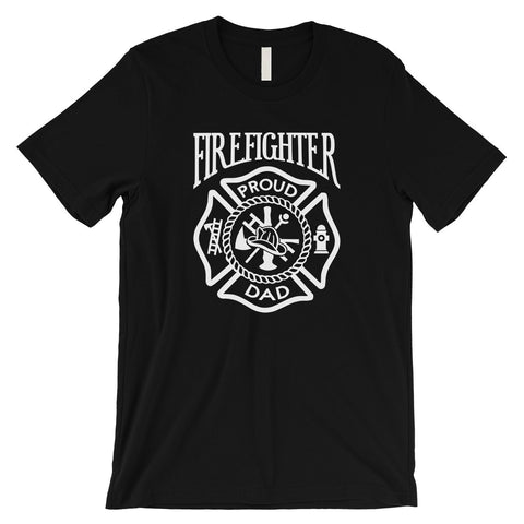 Firefighter Dad Mens Strong-Willed Great Father's Day Shirt Gift