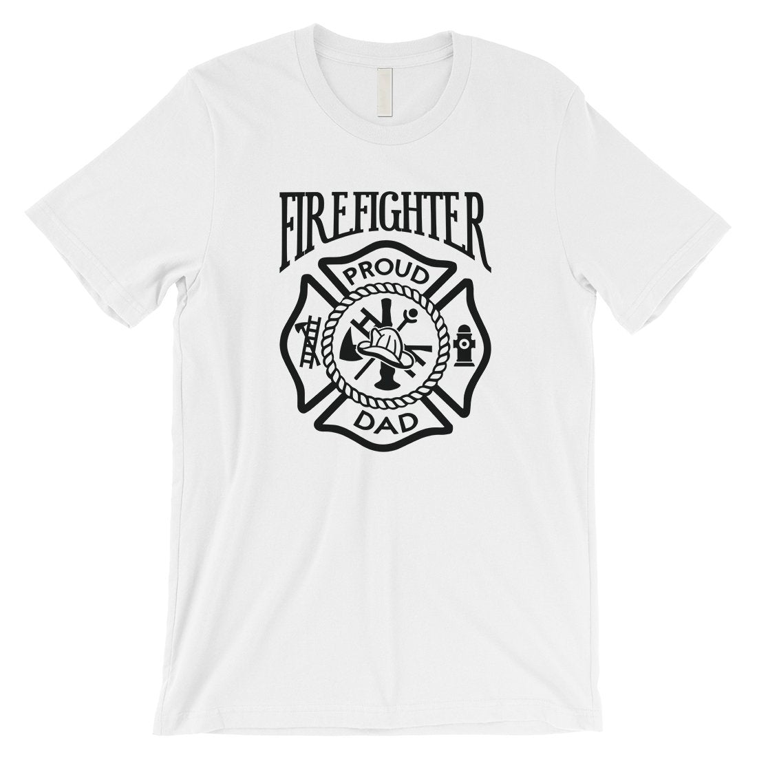 Firefighter Dad Mens Strong-Willed Great Father's Day Shirt Gift