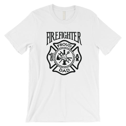 Firefighter Dad Mens Strong-Willed Great Father's Day Shirt Gift