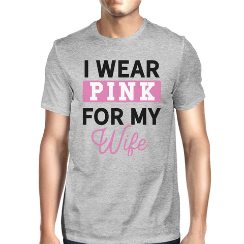 I Wear Pink For My Wife Mens Shirt