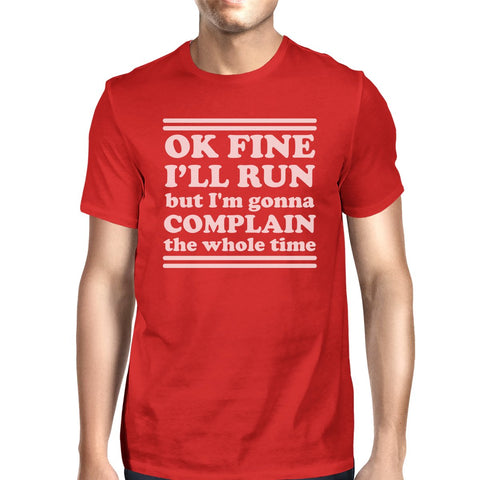 Run Complain Mens Funny Graphic Tee Short Sleeve T-Shirt For Gym