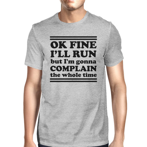 Run Complain Mens Funny Graphic Tee Short Sleeve T-Shirt For Gym