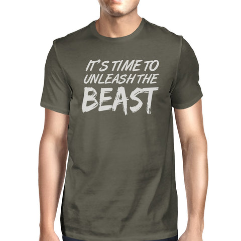 Unleash Beast Mens Funny Workout Shirt T-Shirt Workout Lover Gifts