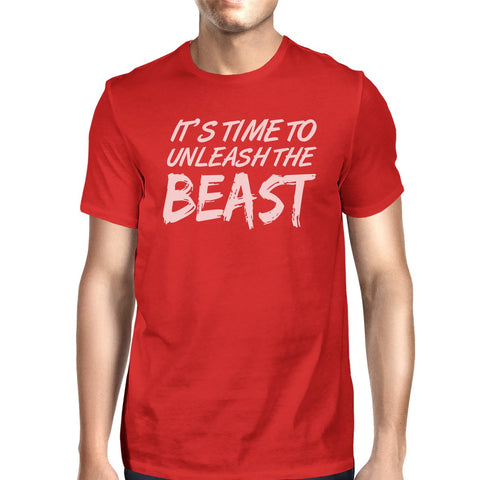 Unleash Beast Mens Funny Workout Shirt T-Shirt Workout Lover Gifts