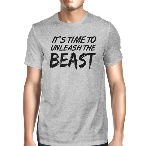 Unleash Beast Mens Funny Workout Shirt T-Shirt Workout Lover Gifts