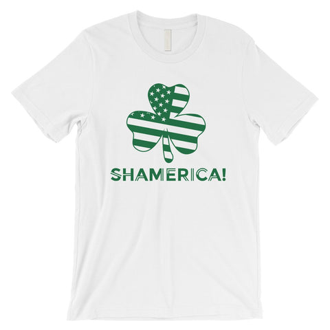 Shamerica Flag Mens Tee Gag St. Patrick's Day T-Shirt Gift For Him