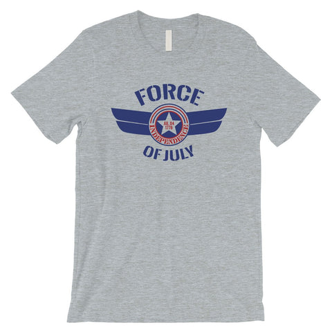 Force Of July Mens Funny Graphic T-Shirt Gift American Force Shirt