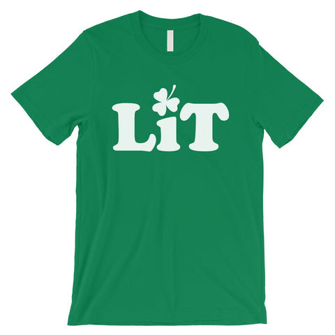 Lit Shamrock Mens Tee Gag St. Patrick's Day T-Shirt Gift For Him