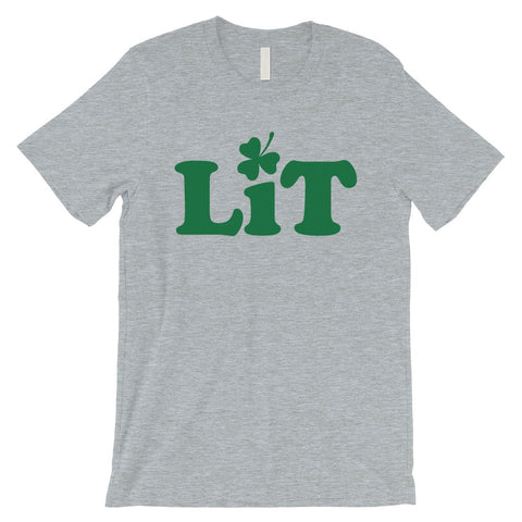 Lit Shamrock Mens Tee Gag St. Patrick's Day T-Shirt Gift For Him