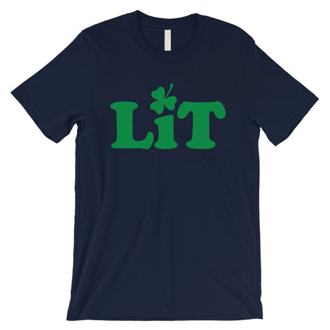 Lit Shamrock Mens Tee Gag St. Patrick's Day T-Shirt Gift For Him