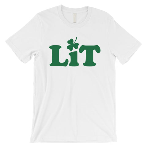 Lit Shamrock Mens Tee Gag St. Patrick's Day T-Shirt Gift For Him