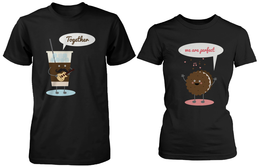 Ice Coffee &amp; Cookie Together, We Are Perfect Matching Couple Shirts (his &amp; hers Set)