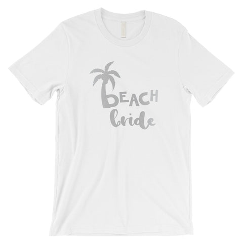 Beach Bride Babe Palm Tree-SILVER Mens T-Shirt Amazing Modern Gift