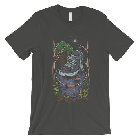 Shoe In Forest Mens Vintage Design Crewneck T-Shirt Gift For Him