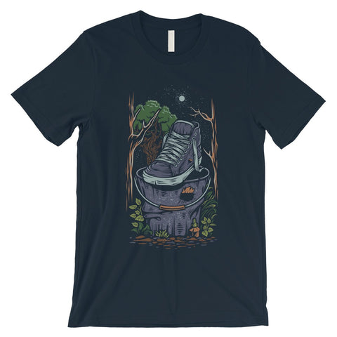 Shoe In Forest Mens Vintage Design Crewneck T-Shirt Gift For Him