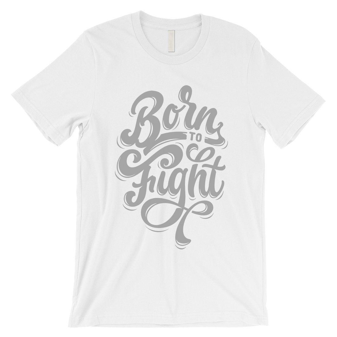 Born To Fight Mens Unique Vintage T-Shirt Motivation Tee Shirt Gift