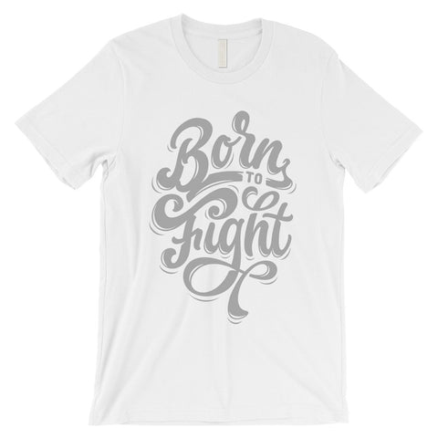 Born To Fight Mens Unique Vintage T-Shirt Motivation Tee Shirt Gift