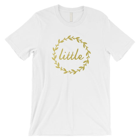 Big Little Leaf Wreath-GOLD Mens T-Shirt Beautiful Text Sweet Gift