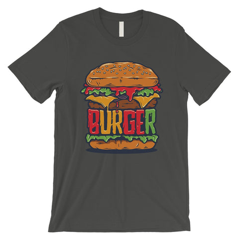 Juicy Burger Mens Graphic Short Sleeves T-Shirt For Burger Lovers