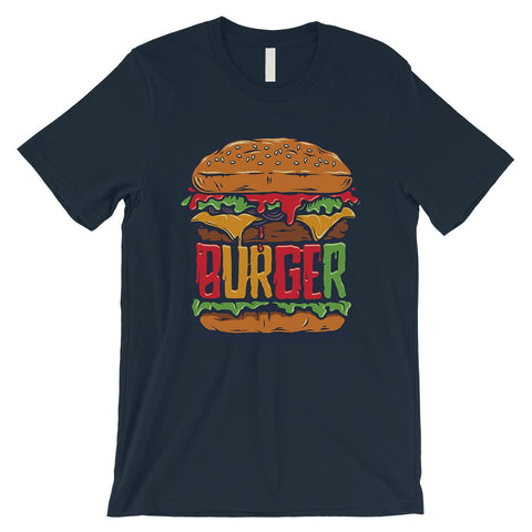 Juicy Burger Mens Graphic Short Sleeves T-Shirt For Burger Lovers