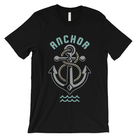 Anchor Hook Mens Unique Graphic Tee Vintage Retro Style T-Shirt