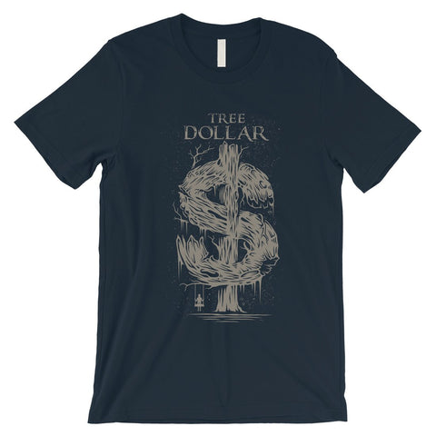 Tree Dollar Mens Vintage Style T-Shirt Retro Tee Funny Gift For Him