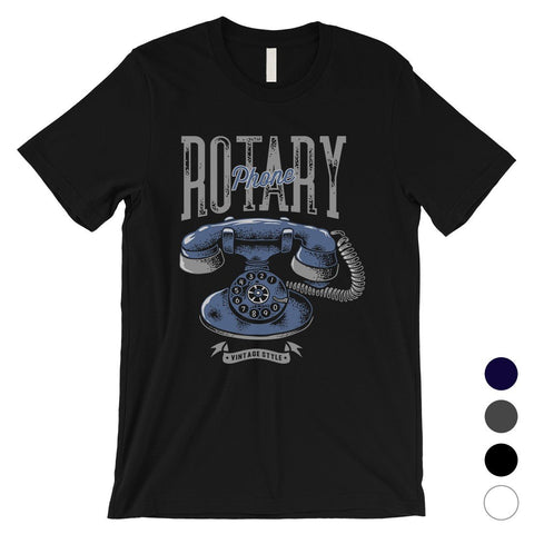 Rotary Phone Mens Vintage Style T-Shirt Funny Retro Grandpa Gifts