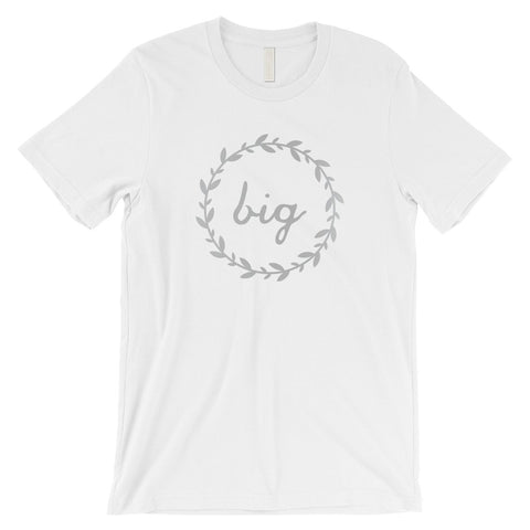 Big Little Leaf Wreath-SILVER Mens T-Shirt Pretty Trendy Design